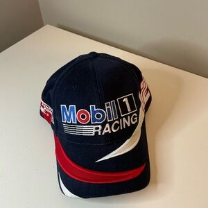 NASCAR Mobile 1 Racing Chase Authentics Dark Blue Cap with Red and White Accents